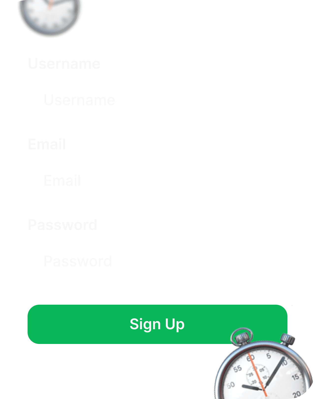 Registration form example